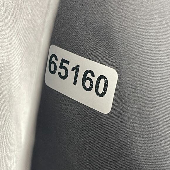 ANDIATA Blouse L Janni Silk Ruched Long Sleeve Stretch Round Neck Matte Gray - Picture 12 of 12